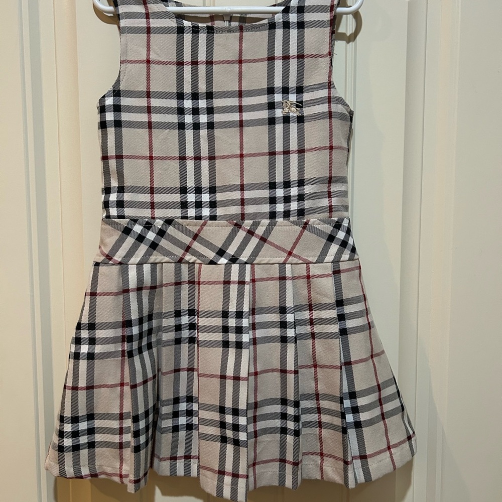 Burberry Beige and Red Checkered Top